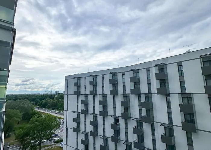 Chill Spot Balcony Parking Apartment Warsaw